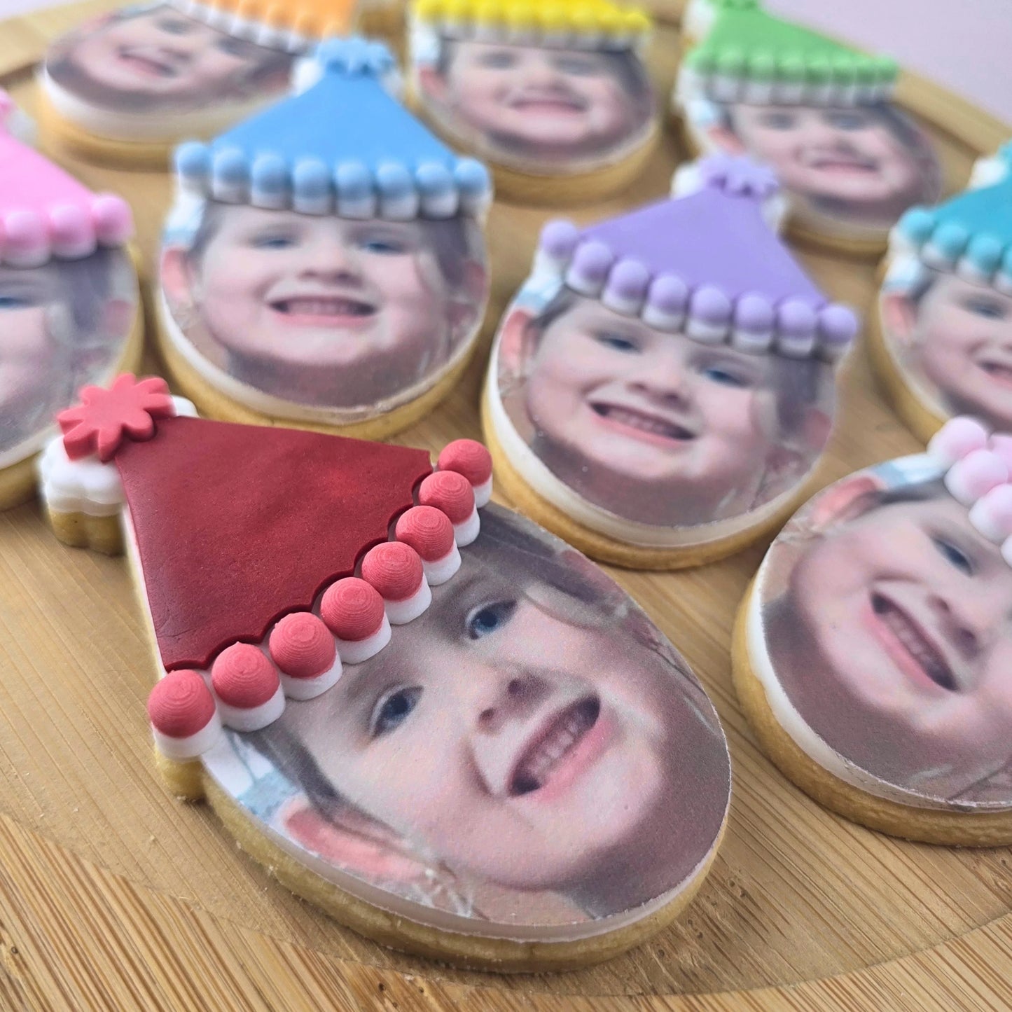 Custom Cookie Cutter - Party Hat Face - Cutter & Debosser
