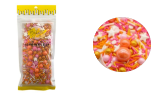 Bakette Sprinkles - Peach-A-Boo Sprinkle Mix Sprinkle Mix 56g