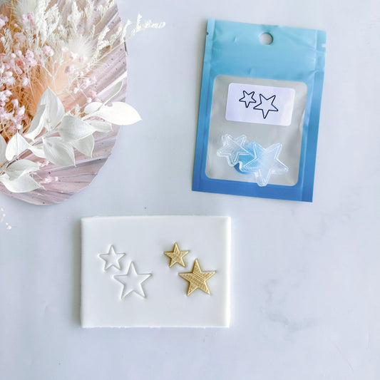 Custom Cookie Cutter - Stars Layer Stamp (Cake Sera Sera).