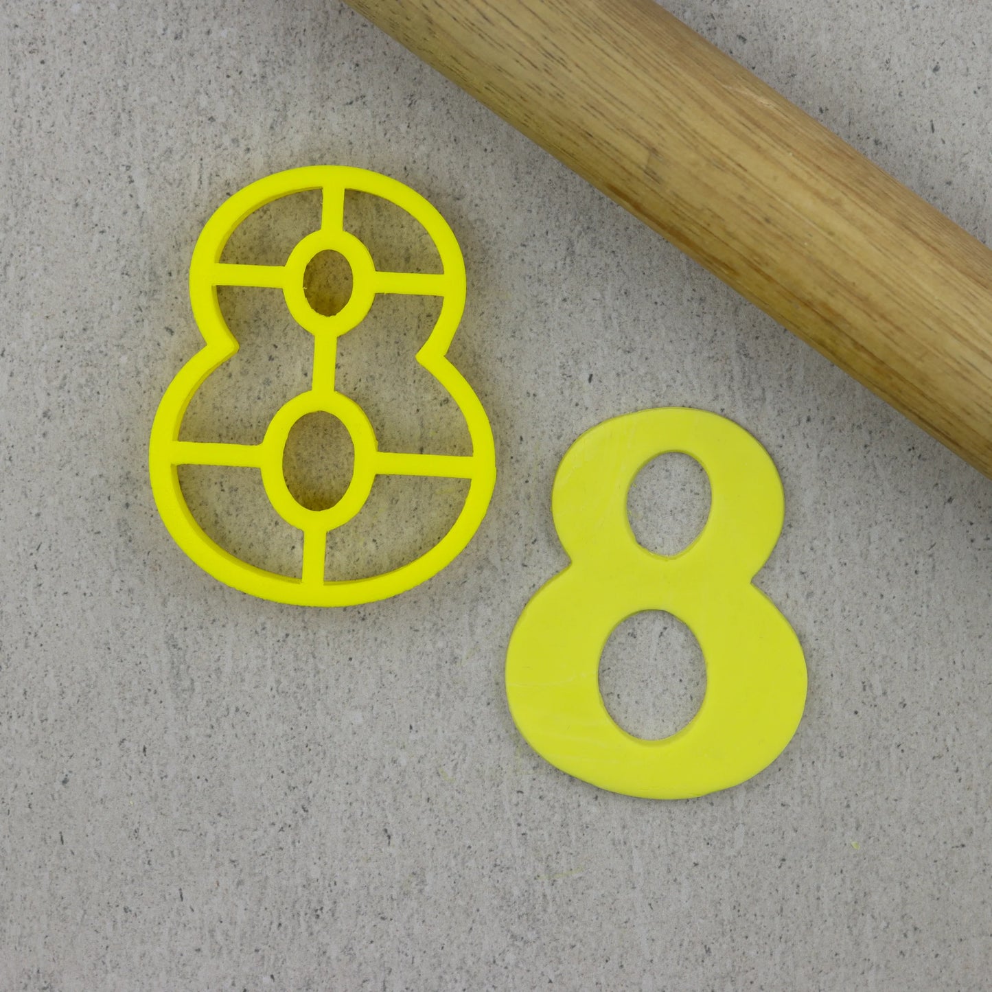 Custom Cookie Cutters - 3 Inch Number Cutters (Groovy) FULL SET.