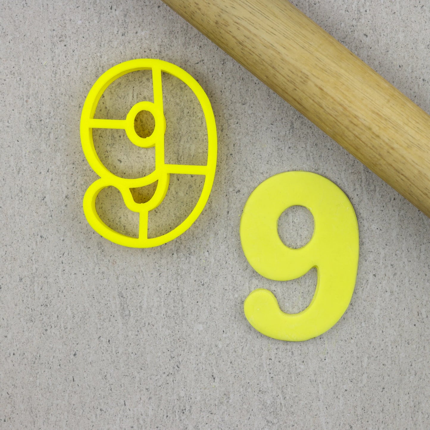 Custom Cookie Cutters - 3 Inch Number Cutters (Groovy) FULL SET.