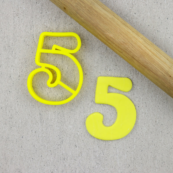 Custom Cookie Cutters - 3 Inch Number Cutters (Groovy) FULL SET.