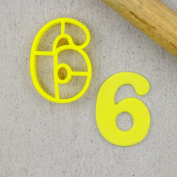 Custom Cookie Cutters - 2 Inch Number Cutters (Groovy) FULL SET.