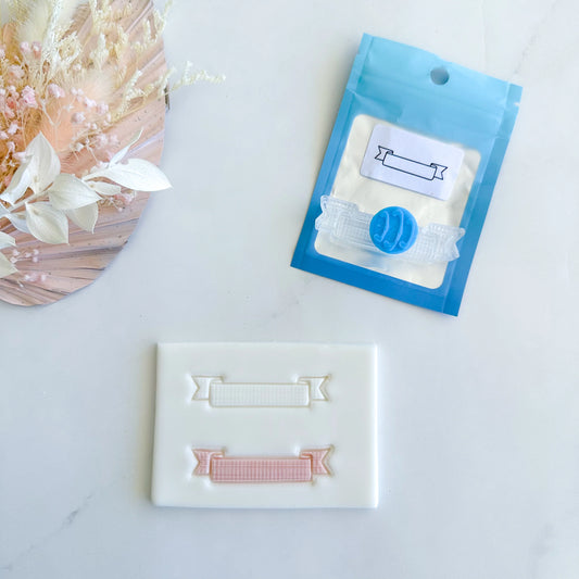 Çustom cookie Cutters - Ribbon Layer Stamp (Cake Sera Sera).