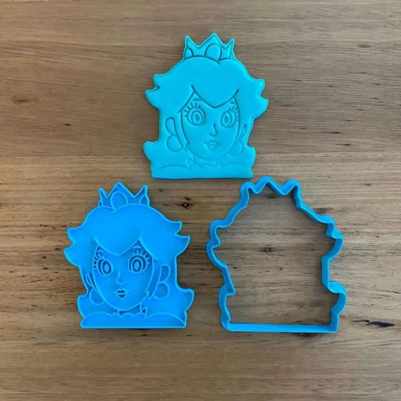 Cookie Cutter Store - Princess Peach from Mario Bros Cutter and Stamp *Last One*