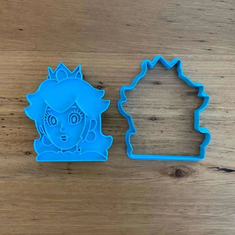 Cookie Cutter Store - Princess Peach from Mario Bros Cutter and Stamp *Last One*