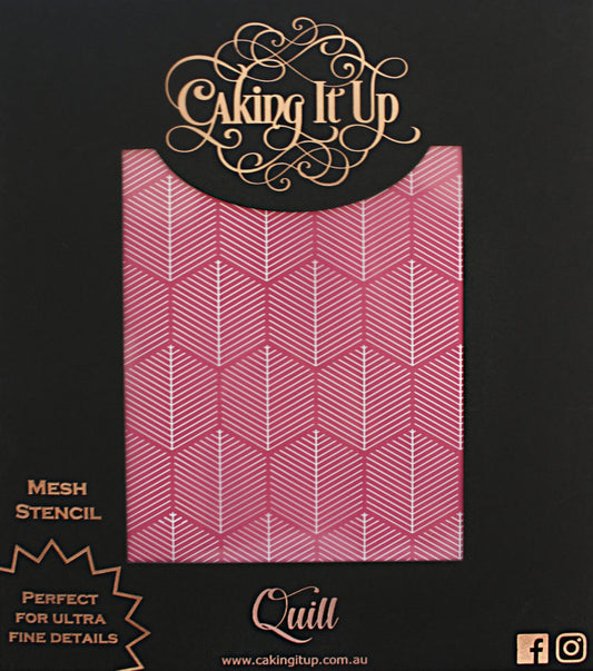 Caking It Up - Quill Mesh Stencil