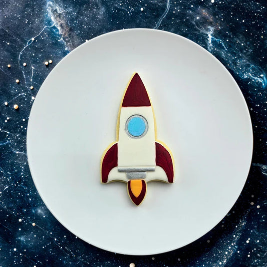 Custom Cookie Cutters Embosser and Cutter Set - Rocket.