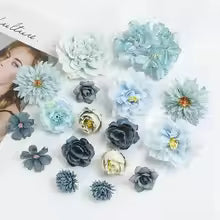 Artificial Rose & Peony Flower Sets - Assorted Colours