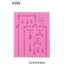 Silicone Mould - Industrial Style Kitchen - Faucets, Water Pipes - S657