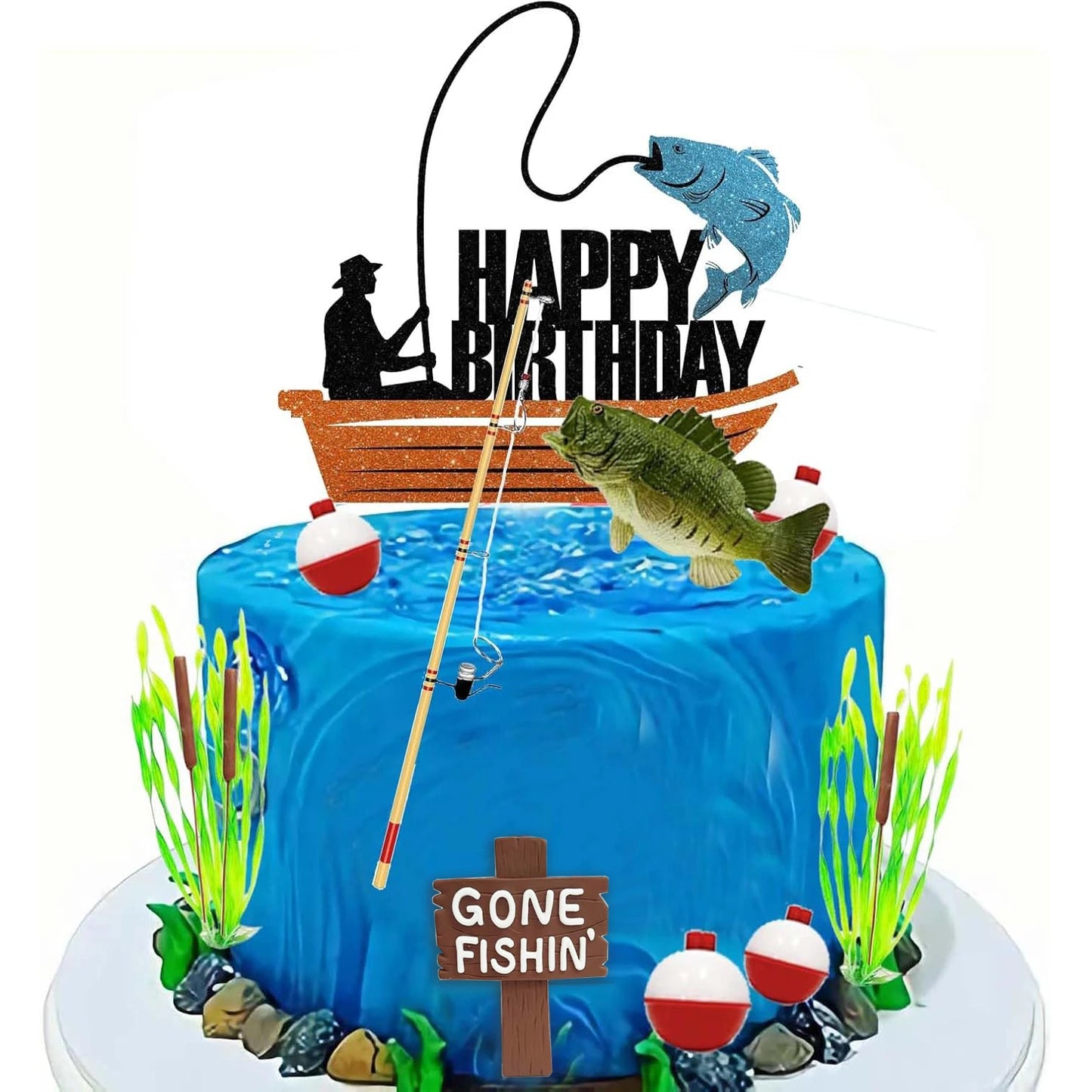 Boat Fishing Cake Decorating Kit