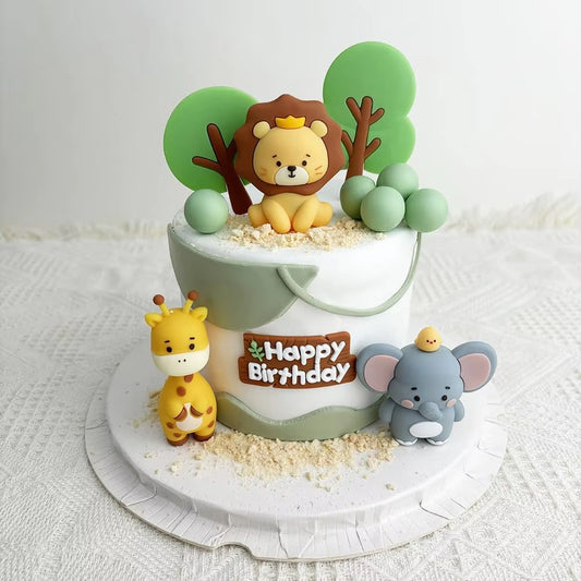11pc Jungle Theme Cake Decorating Kit