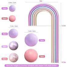 27PC Rainbow & Ball Decorating Kit