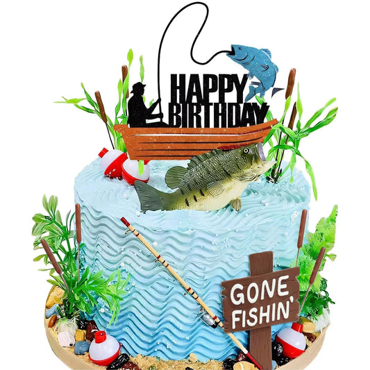 Boat Fishing Cake Decorating Kit