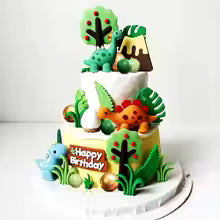 26Pc Dinosaur Cake Decorating Kit