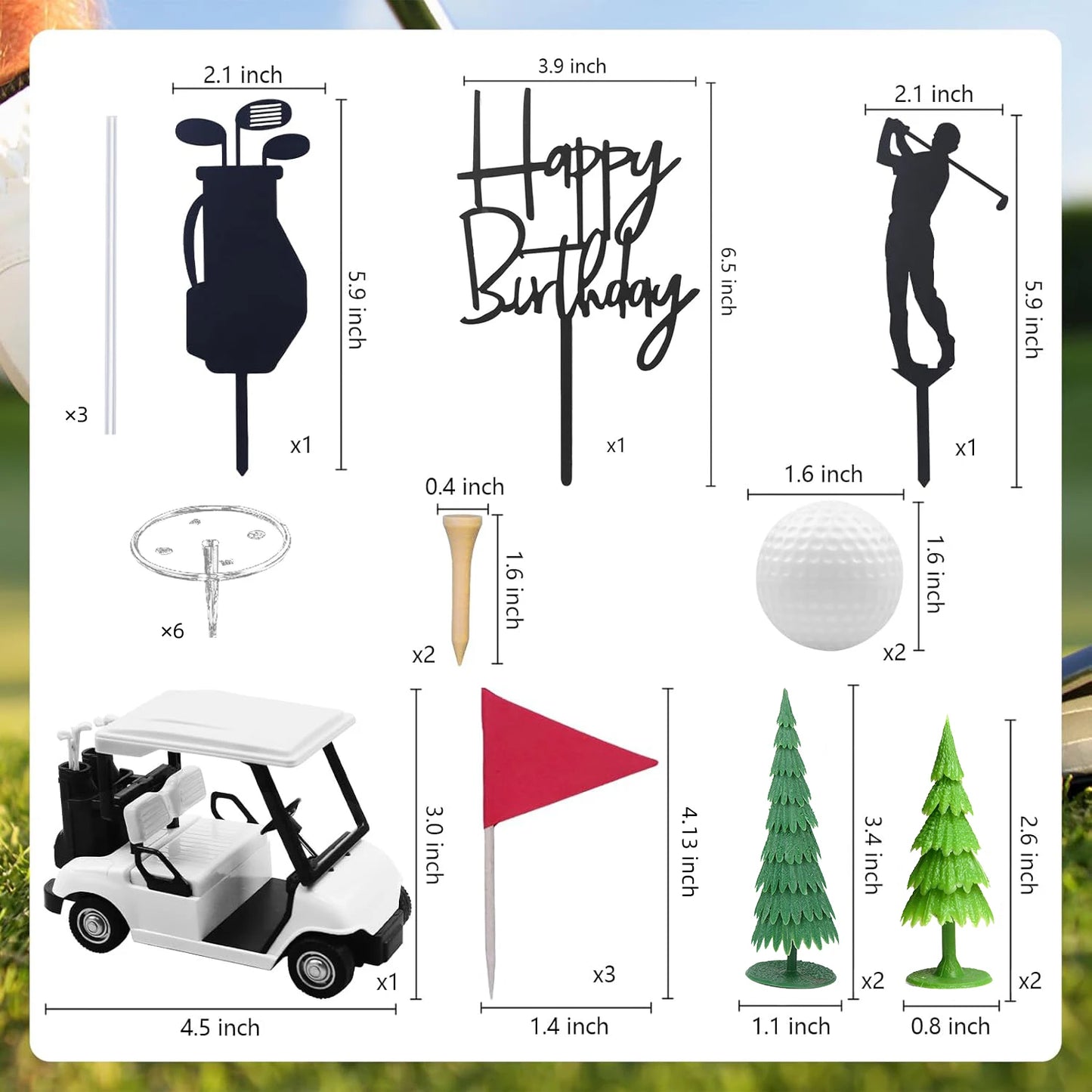 Golf Cake Decorating Kit