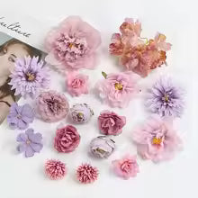 Artificial Rose & Peony Flower Sets - Assorted Colours