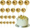 5PC Ball Topper - Gold - Assorted Sizes