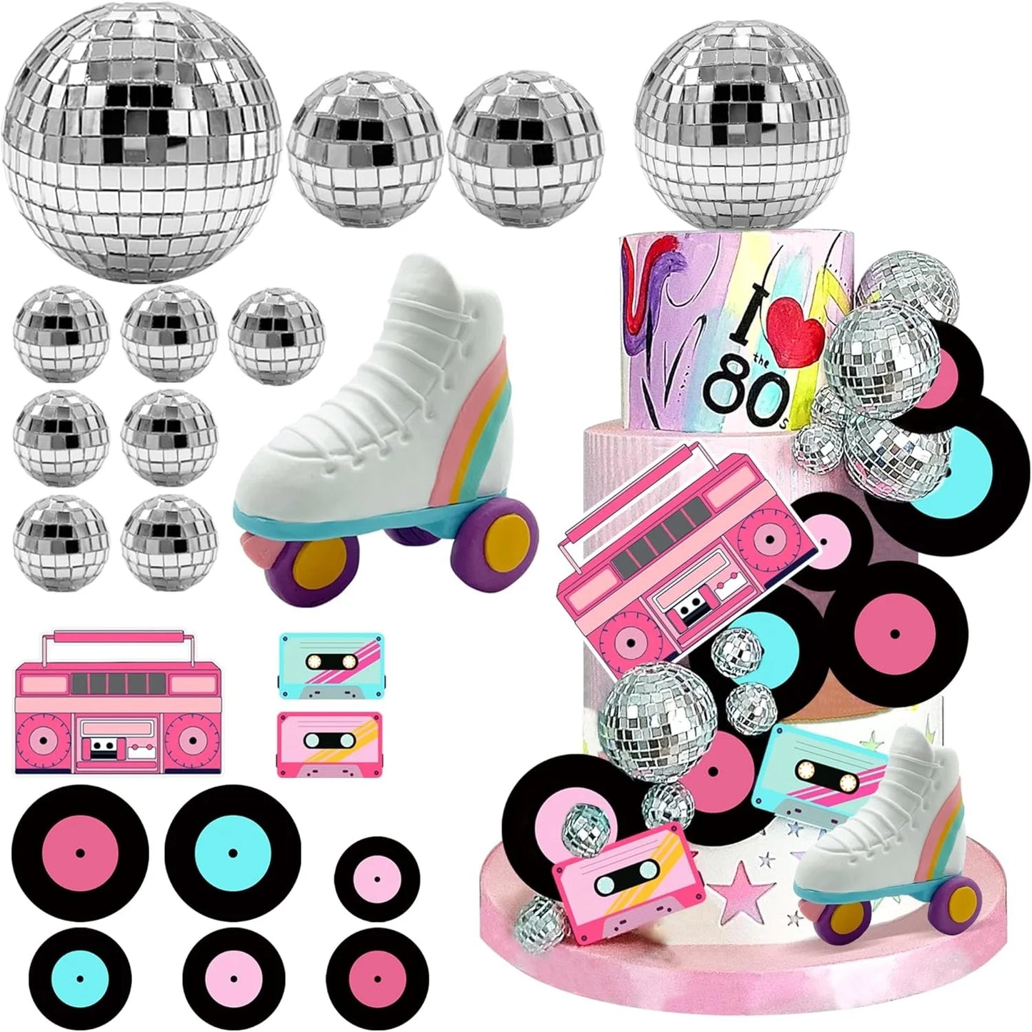 Disco Roller Skate Cake Decorating Kit