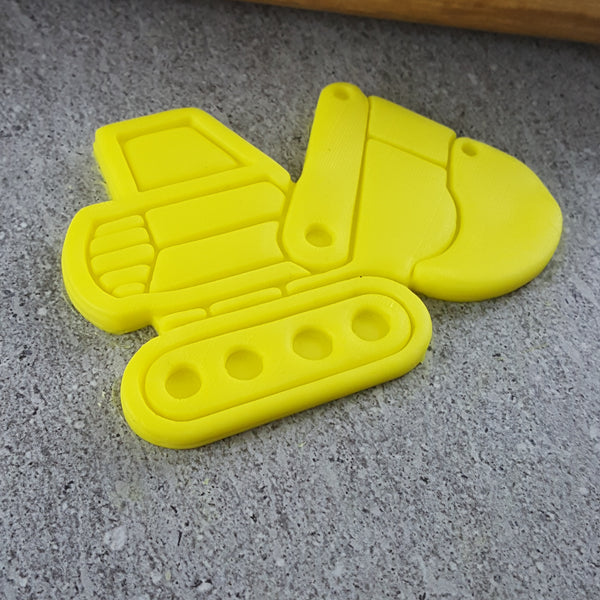 Custom Cookie Cutter - Digger Cutter and Embosser Set.