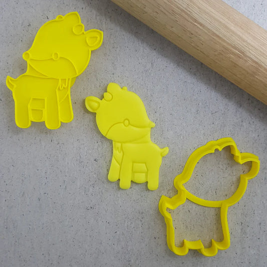 Custom Cookie Cutters - Elk Cutter and Embosser Set.