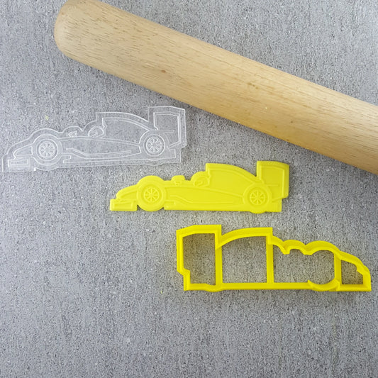 Custom Cookie Cutter -Formula one Car - Cutter & Debosser