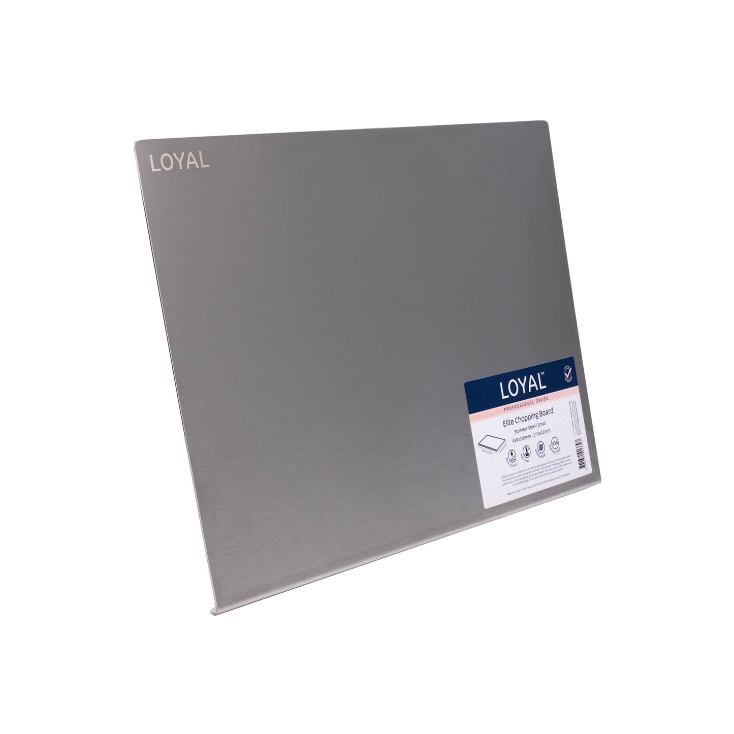 LOYAL Elite Chopping Board Stainless Steel Small (17.5x12")