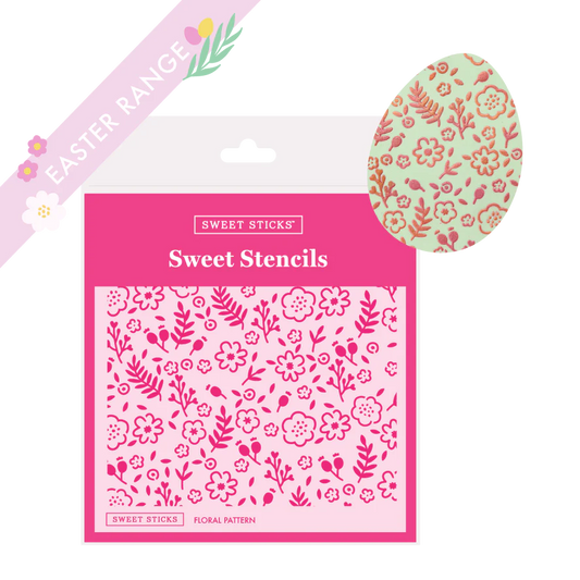 Sweet Sticks Stencil - Floral Pattern