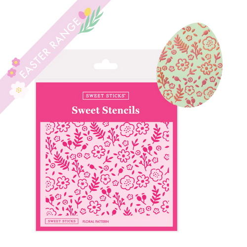 Sweet Sticks Stencil - Floral Pattern