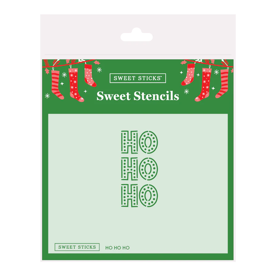 Sweet Sticks Stencil - Christmas Ho Ho Ho.