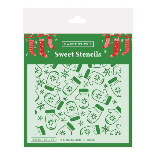 Sweet Sticks Stencil - Christmas Mittens.