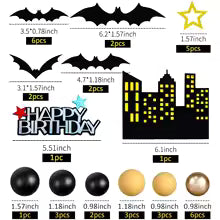 37Pc Batman Cake Decorating Kit