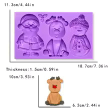 Santa / Reindeer / Snowman Silicone Mould S629
