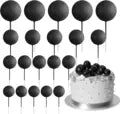 5PC Ball Topper - Black - Assorted Sizes