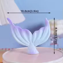 Mermaid Tail Cake Topper - Assorted Colours