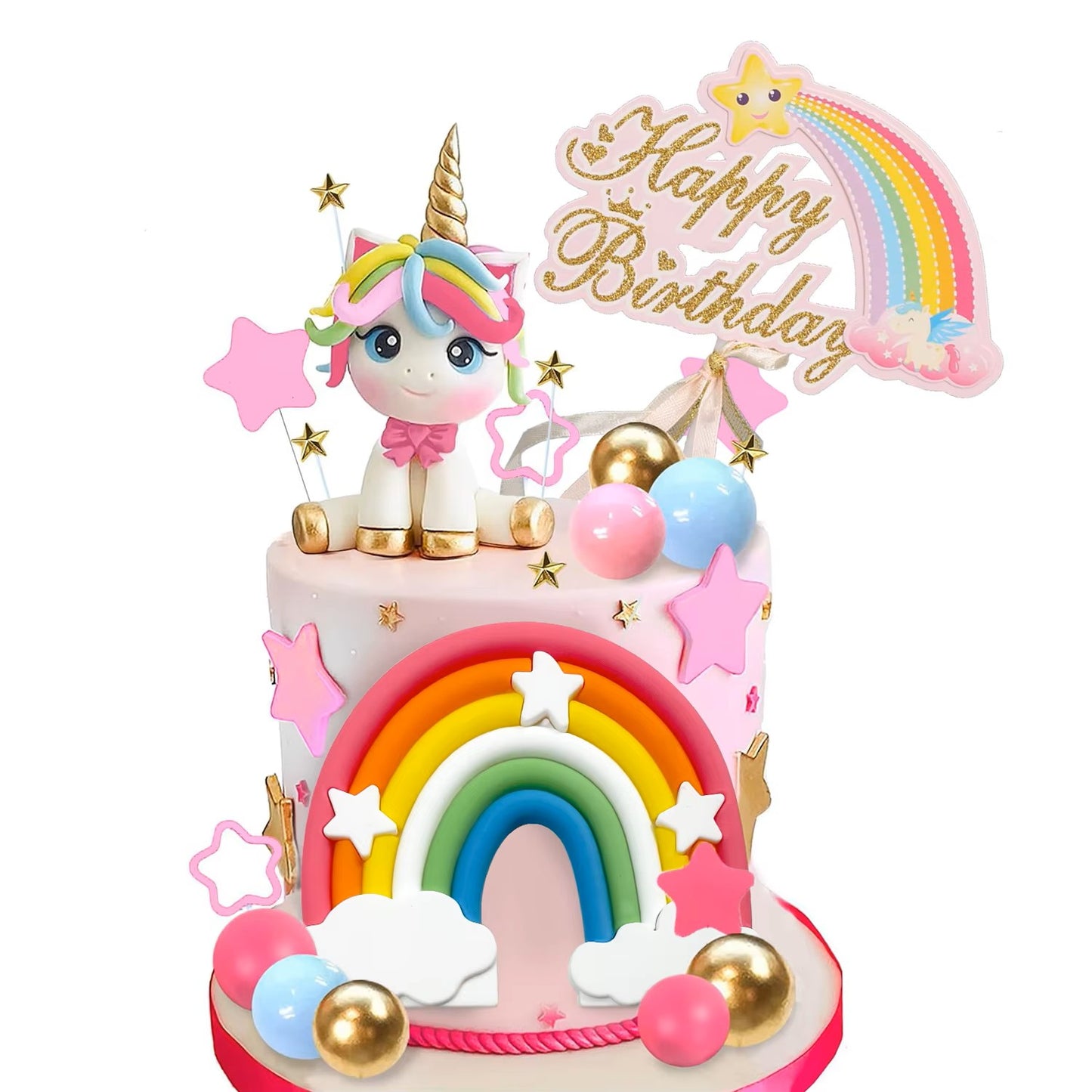 Rainbow Unicorn Cake Decorating Kit