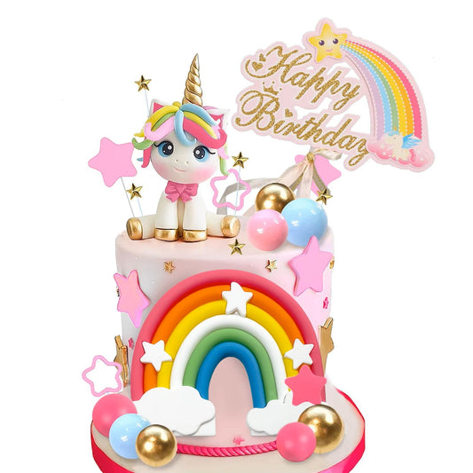 Rainbow Unicorn Cake Decorating Kit