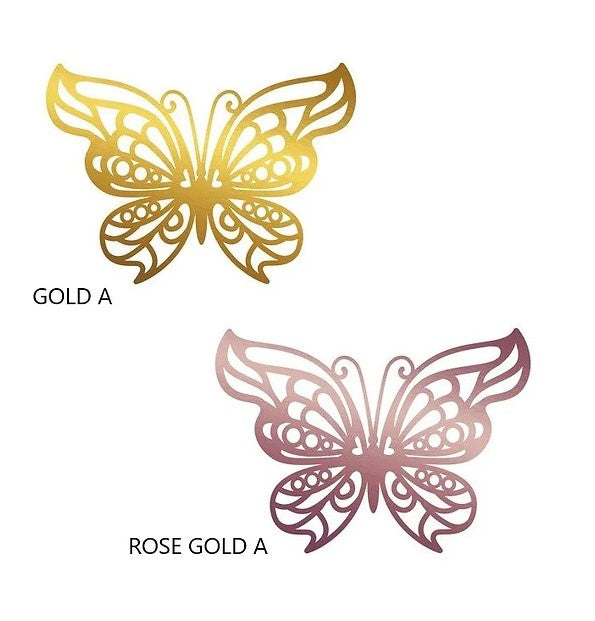 Gold A Butterflies - 12PC