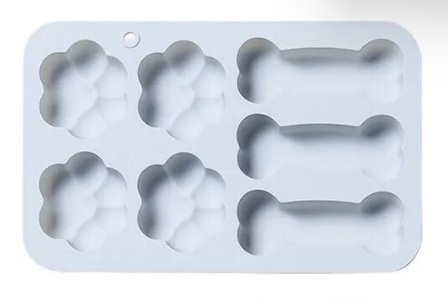 Silicone Mould - Dog Bone & Paw Print - S568