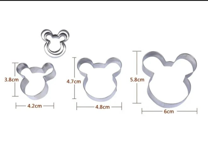 Cookie Cutter - Mouse - Set of 3.