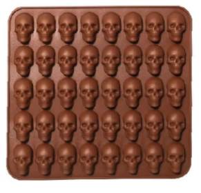 Silicone Chocolate Mould - Mini Skulls