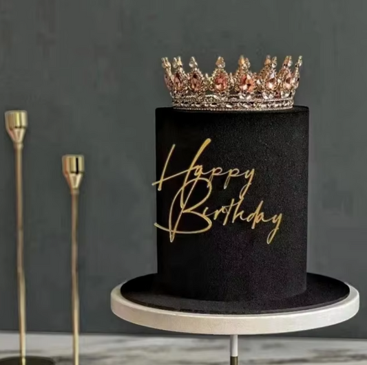 Happy Birthday Fropper - Gold - Assorted Font