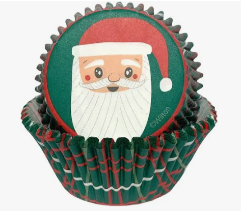 75PK Santa Baking Cups