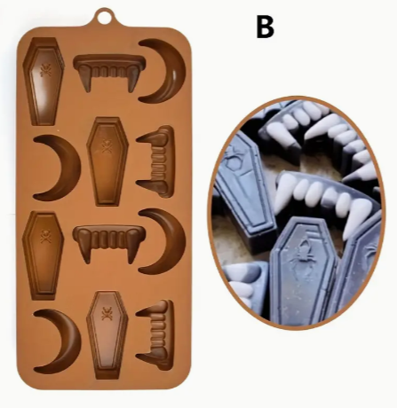 Vampire Chocolate Block Silicone Mould.