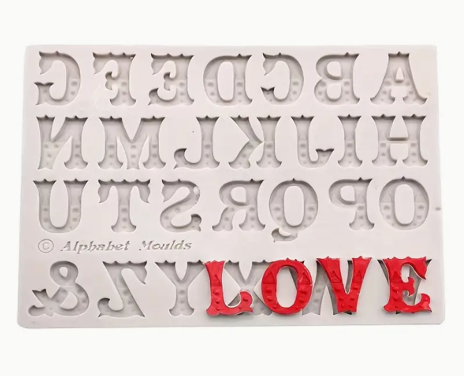 Silicone Mould - English Letter Alphabet - S562