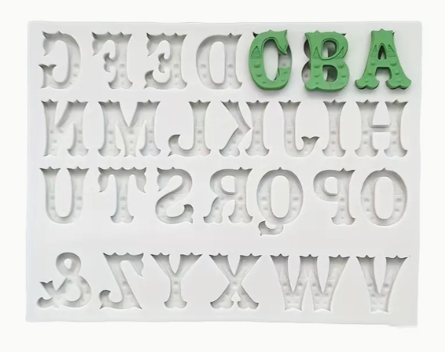 Silicone Mould - English Letter Alphabet - S562