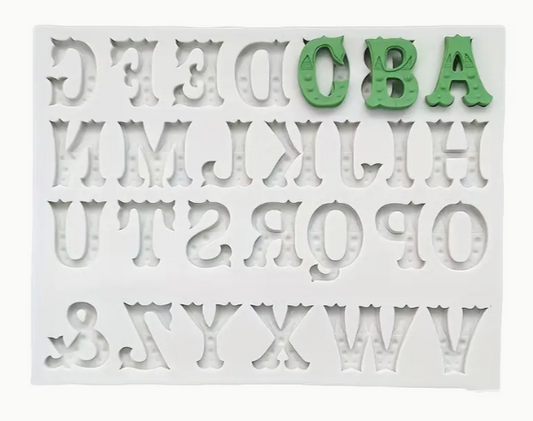 Silicone Mould - English Letter Alphabet - S562