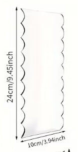 Acrylic Scraper - Double Scallop