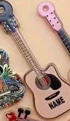 Assorted Acrylic Mini Guitar/ Ukulele/Violin Cake Decorating