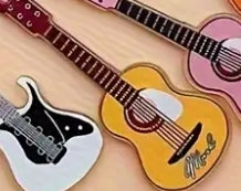 Assorted Acrylic Mini Guitar/ Ukulele/Violin Cake Decorating